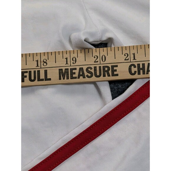 Adidas Long Sleeve T-Shirt Womens  Extra Large White Logo Striped Mountain Logo - Picture 8 of 11